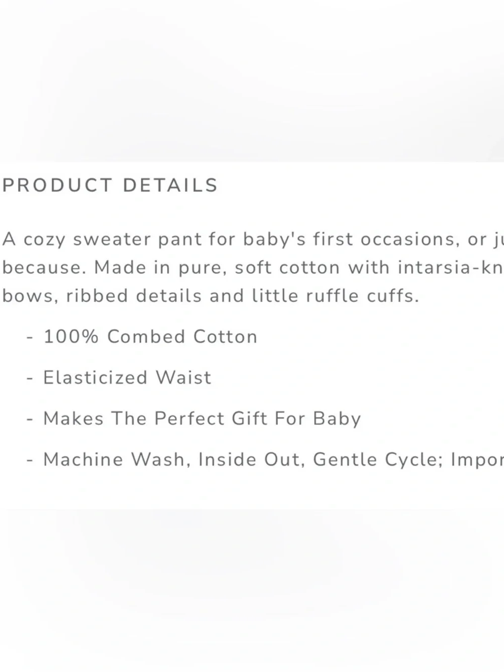 Janie and Jack White Knit Leggings with Black Bow Pattern